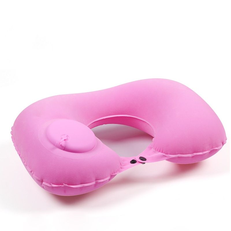 U-shaped Automatic Air Inflatable Pillow Neck Cushion Portable travel neck pillow Outdoor Travel cushion camping gear