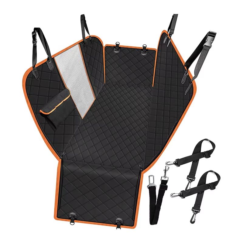 Dog Pet Car Seat Cover Car Rear Back Seat Protector Mat Waterproof Anti-fouling Nonslip Zipper On Both Sides Dogs Safety Mat