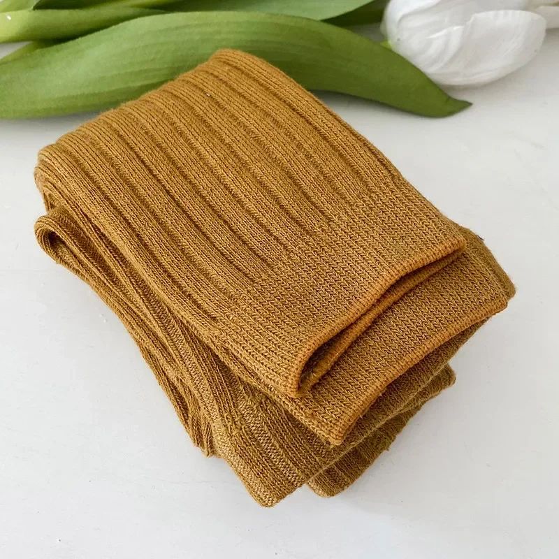 Spring Autumn Baby Pants Newborn Girls Leggings Soild Color Cotton Ribbed Pants Kids Children Leggings Tights for Girls Boys
