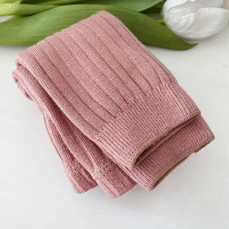 Spring Autumn Baby Pants Newborn Girls Leggings Soild Color Cotton Ribbed Pants Kids Children Leggings Tights for Girls Boys