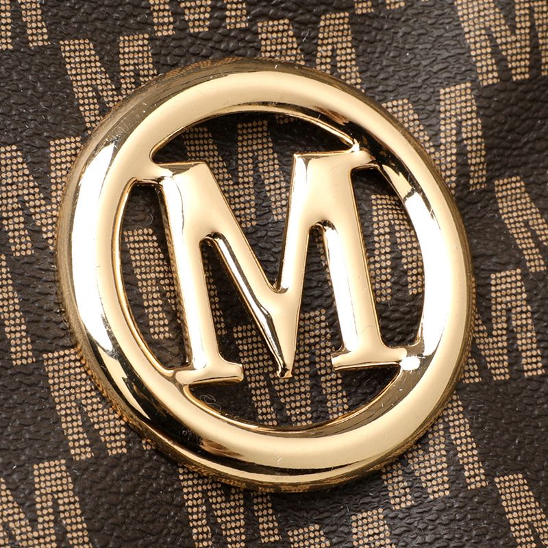 Vintage Geometric Tote Bag Synthetic Leather Letter "M" Design for Women Handbag Shoulder Bag Large Capacity Shopping Travel Bag