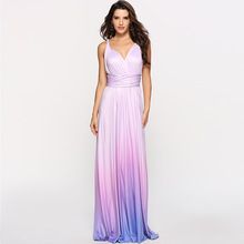 New Elagant Party Maxi Long Dress Women Multiway Wrap Dresses Gradient Convertible Boho Bandage Dress Bridesmaids Infinity Robe