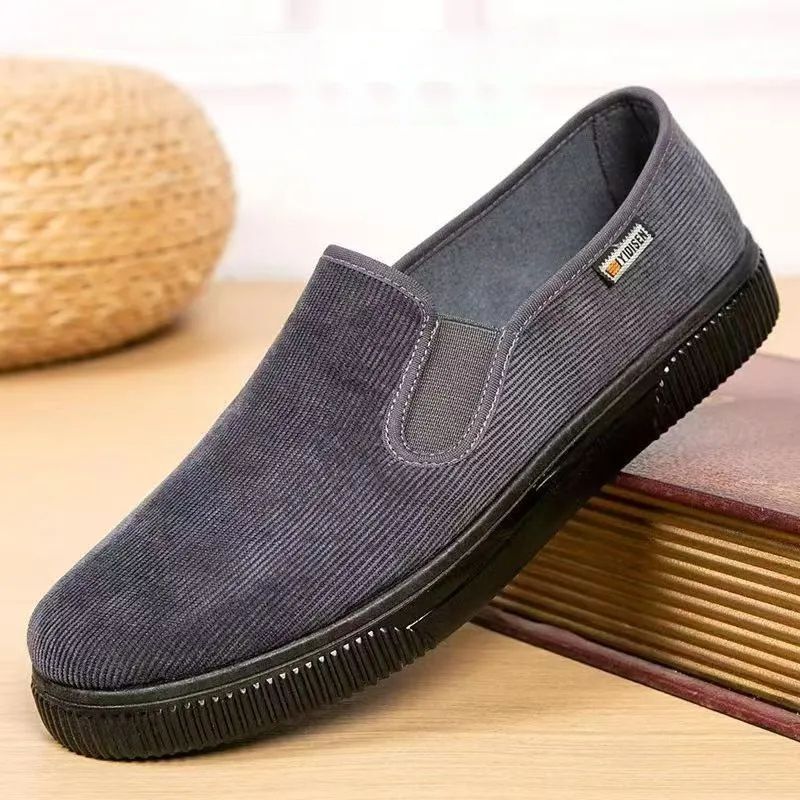 Shoes Men's New Summer Comfortable Soft Soles A Slip-On Canvas Shoes Breathable Non-Slip Single Shoes Outdoor Shoes