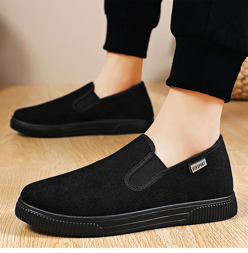 Shoes Men's New Summer Comfortable Soft Soles A Slip-On Canvas Shoes Breathable Non-Slip Single Shoes Outdoor Shoes