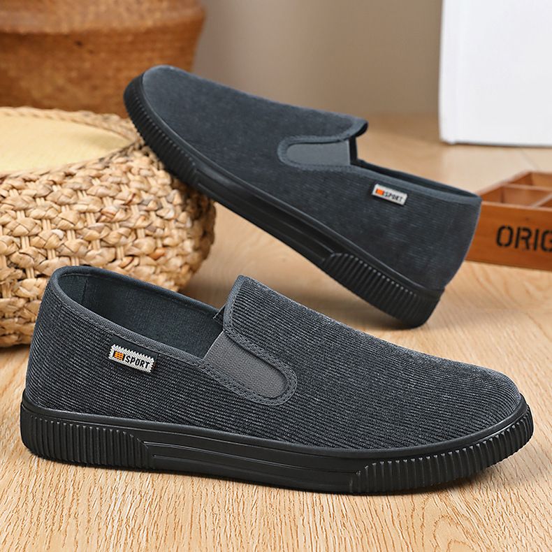Shoes Men's New Summer Comfortable Soft Soles A Slip-On Canvas Shoes Breathable Non-Slip Single Shoes Outdoor Shoes