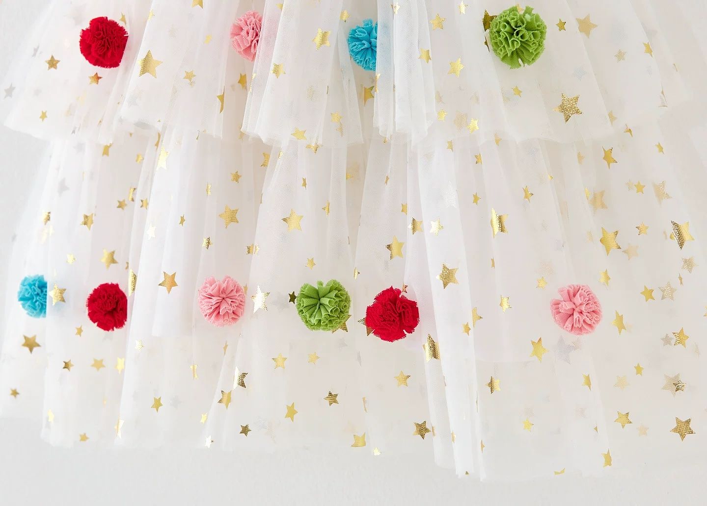 Christmas Kids Girl Stars Dress Baby Dresses for Girls Sleeveless Red Green Party Layered Tulle Dress Plush Ball Xmas Clothes