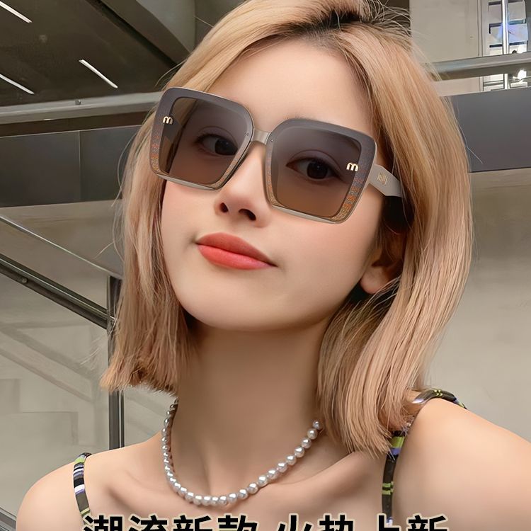 Women Oversized Sunglasses Fashion Vintage Square Sun Glasses Eyewear Luxury Brand Design Female Shades