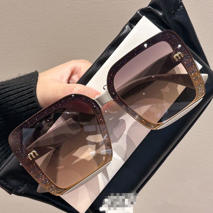 Women Oversized Sunglasses Fashion Vintage Square Sun Glasses Eyewear Luxury Brand Design Female Shades