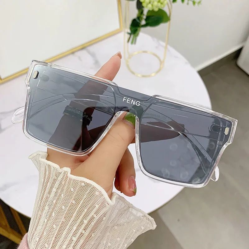 Vintage Big Frame Oversized SunGlasses Camping Stage Performance Shades Protection Sunglasses for Women & Men