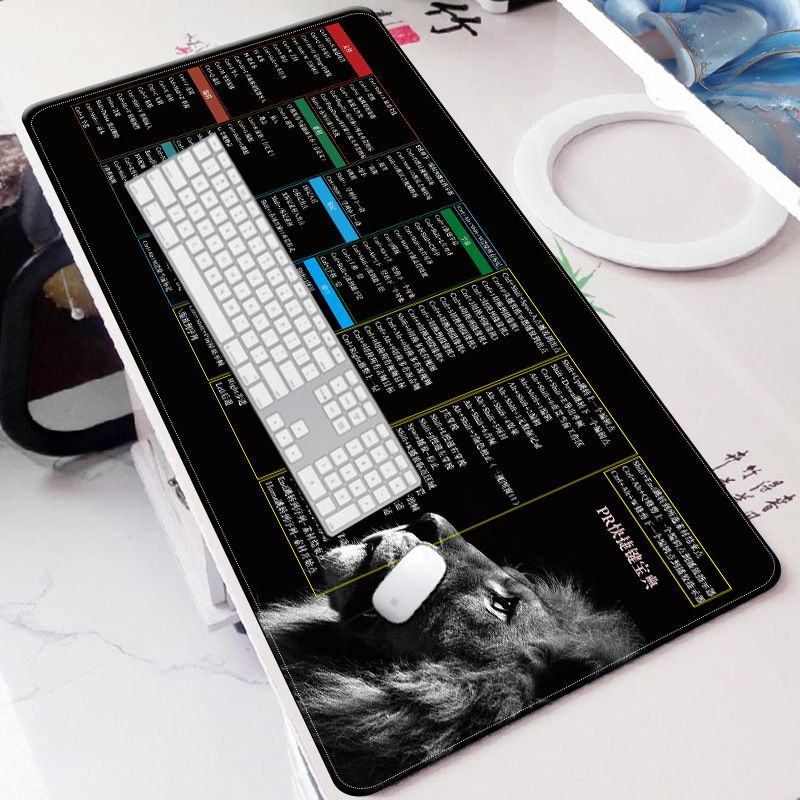 Big Gaming Mouse Pad Gamer Mousepad Large Mouse Mat XXL Desk Mat With Office Software Shortcuts Pattern For Mice Laptop Keyboard