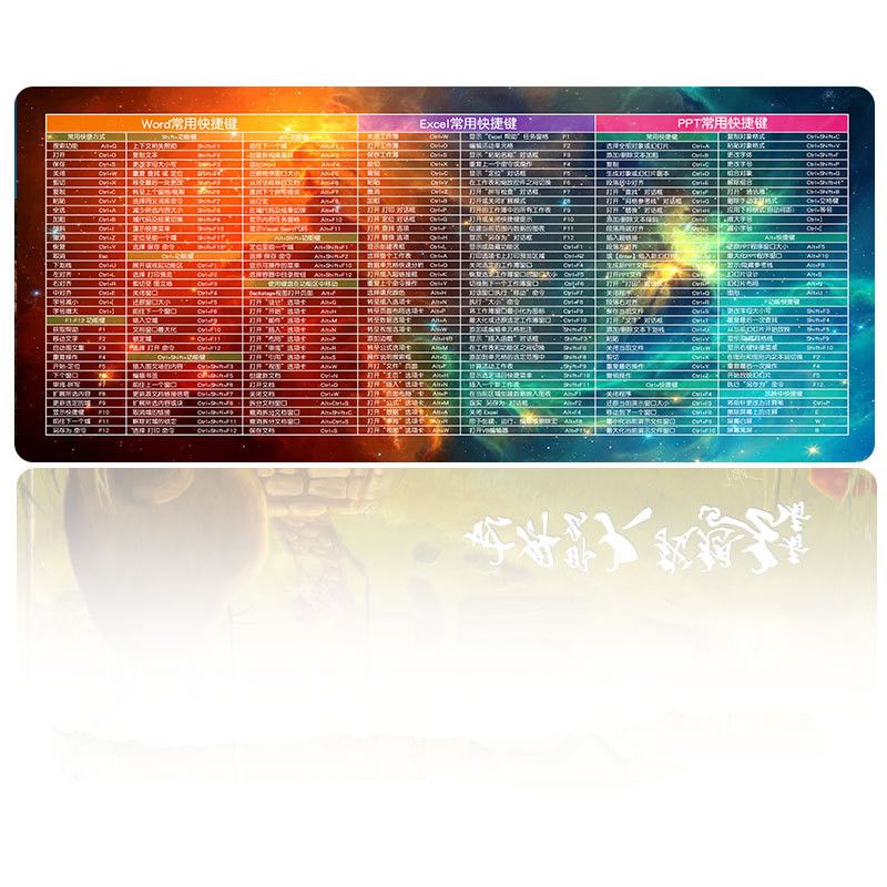 Big Gaming Mouse Pad Gamer Mousepad Large Mouse Mat XXL Desk Mat With Office Software Shortcuts Pattern For Mice Laptop Keyboard