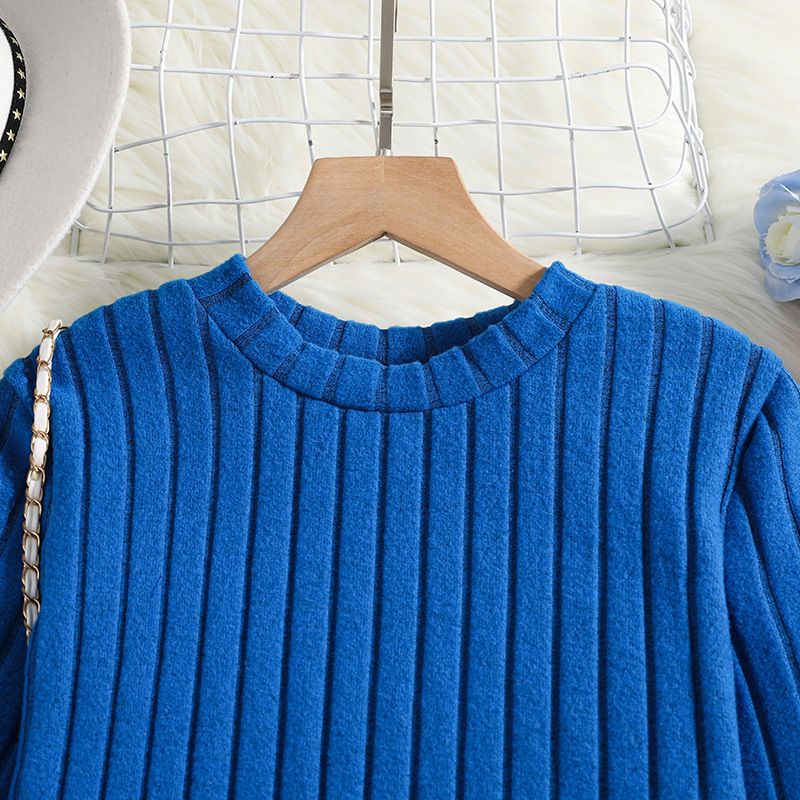 Spring Autumn Fashion Girls Clothing Set Full Sleeve Stripe Sweatshirt + Wide Leg Pants 2Pcs Suit For 7-12 Years Teen-agers