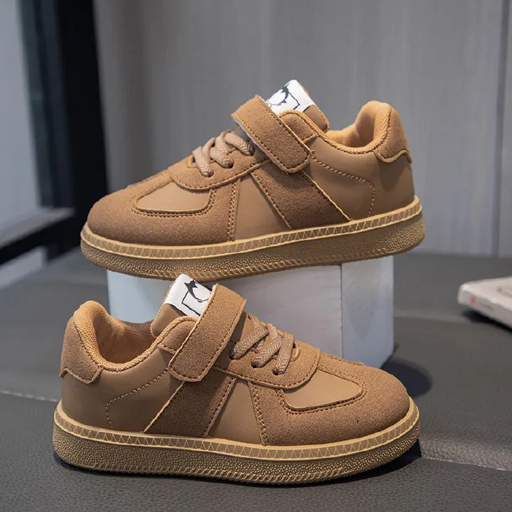 Children's Training Shoes  Fashion Boys Sports Board Shoes Casual Girls White Shoes Soft Sole Baby Sneakers