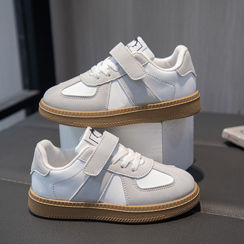 Children's Training Shoes  Fashion Boys Sports Board Shoes Casual Girls White Shoes Soft Sole Baby Sneakers