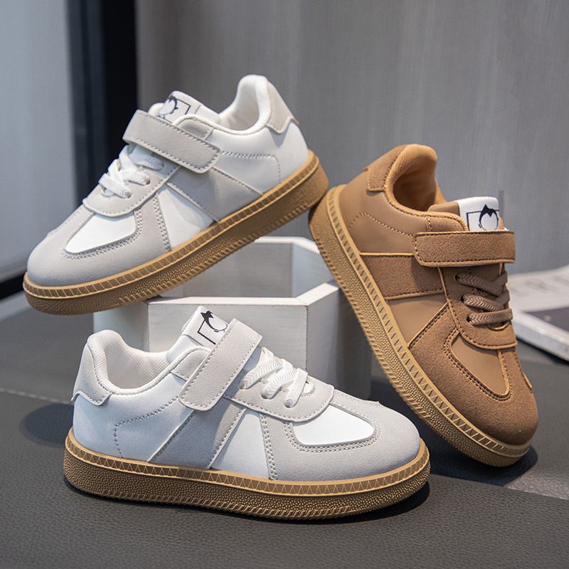 Children's Training Shoes  Fashion Boys Sports Board Shoes Casual Girls White Shoes Soft Sole Baby Sneakers