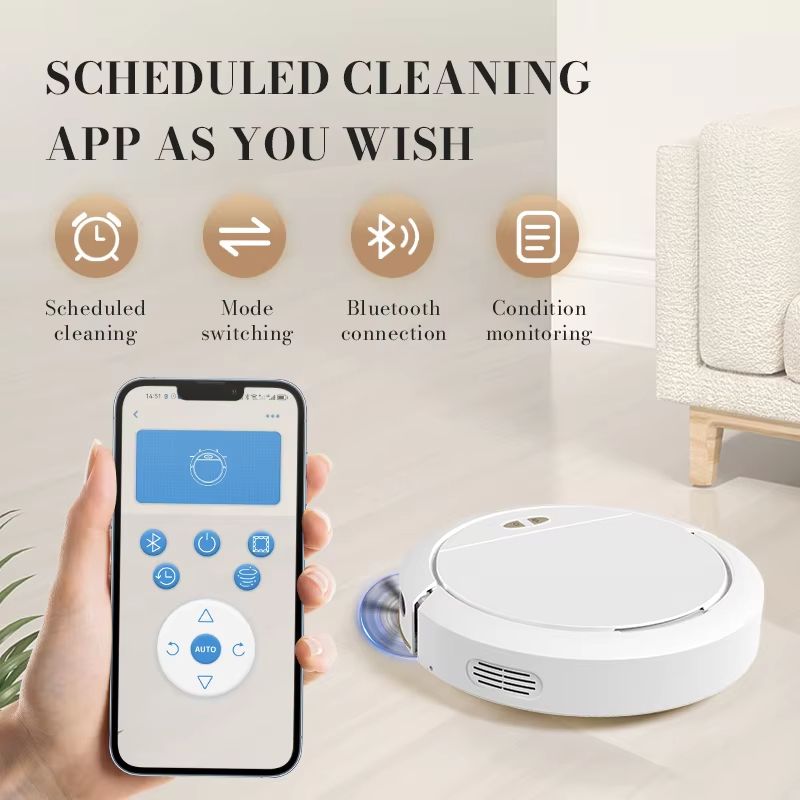 NEW 3 IN 1 Intelligent Vacuum Sweeping Mopping Robot Home Fully Automatic Cleaning Machine APP Control With Water Tank Robot
