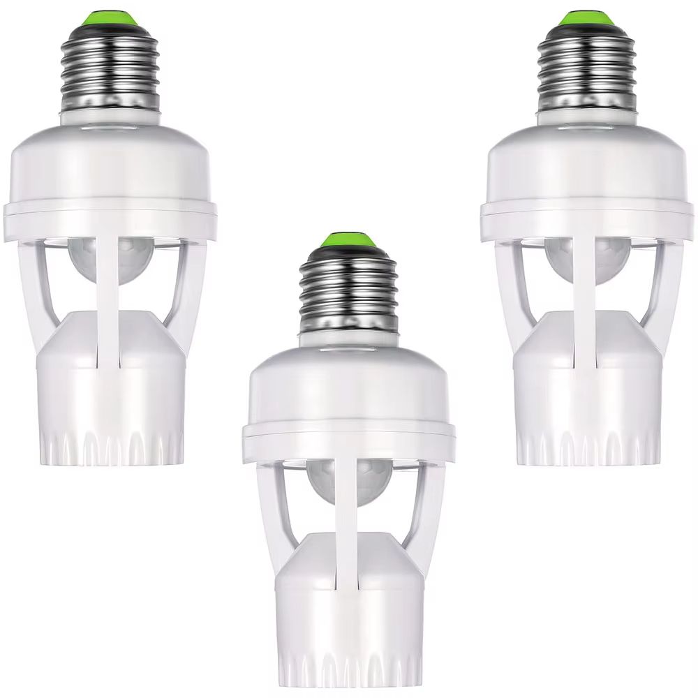 100-240V Motion Detector Sensor Light Switch E27 Lamp Bulb Socket Adapter Base Holder With Light Control Smart Switch