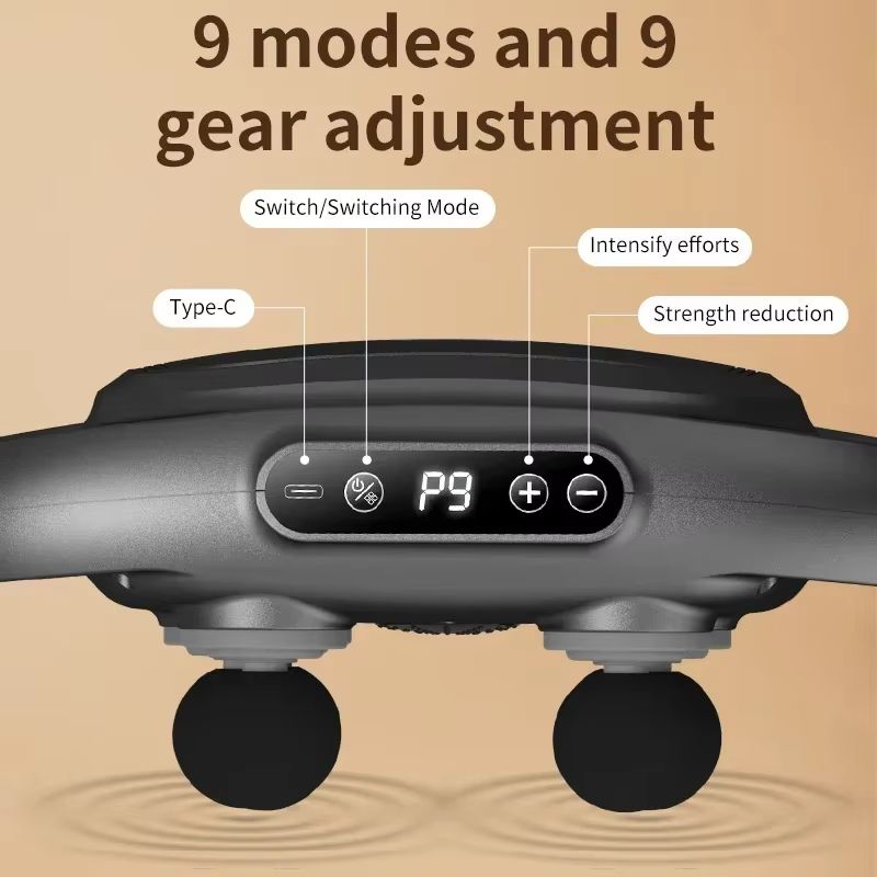 New Six Head Fascia Gun Multi Functional Full Body Professional Deep Massage Home High Frequency Muscle Relaxation Massage Gun