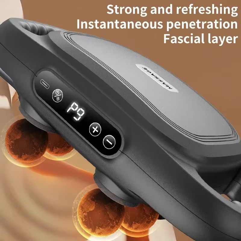 New Six Head Fascia Gun Multi Functional Full Body Professional Deep Massage Home High Frequency Muscle Relaxation Massage Gun