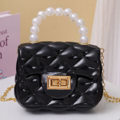 Fashion Kids PVC  Leather Crossbody Bags Girls Heart Shoulder Bags Children Mini Coin Purses Jelly Bag Kids Handbag