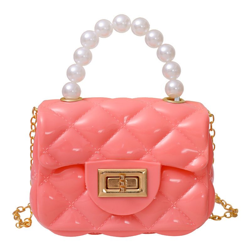 Fashion Kids PVC  Leather Crossbody Bags Girls Heart Shoulder Bags Children Mini Coin Purses Jelly Bag Kids Handbag