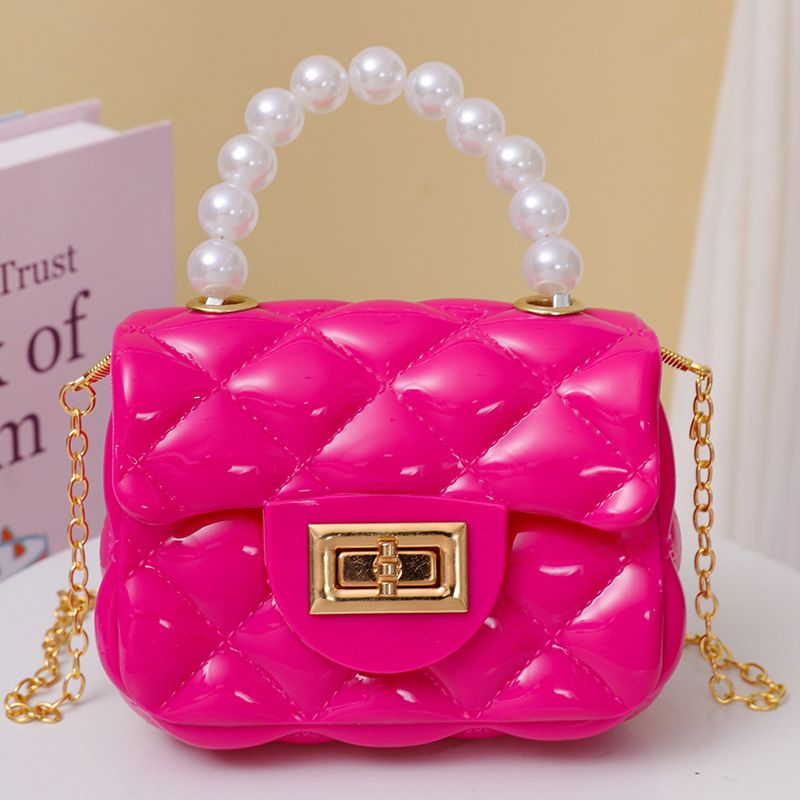 Fashion Kids PVC  Leather Crossbody Bags Girls Heart Shoulder Bags Children Mini Coin Purses Jelly Bag Kids Handbag