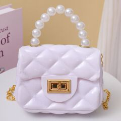 Fashion Kids PVC  Leather Crossbody Bags Girls Heart Shoulder Bags Children Mini Coin Purses Jelly Bag Kids Handbag