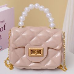 Fashion Kids PVC  Leather Crossbody Bags Girls Heart Shoulder Bags Children Mini Coin Purses Jelly Bag Kids Handbag