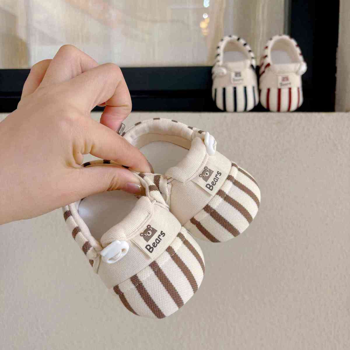 0-12Months Spring Baby Shoes Toddler Soft Cotton Floor Shoes Boys Girls Soft Anti-slip Walking Indoor Home Kids Shoe