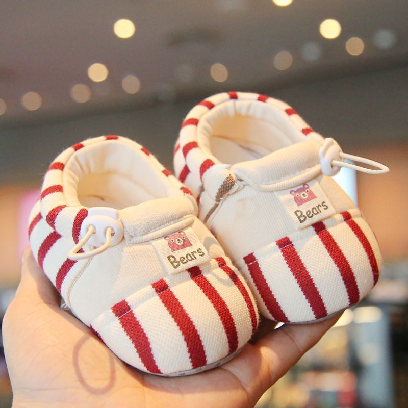 0-12Months Spring Baby Shoes Toddler Soft Cotton Floor Shoes Boys Girls Soft Anti-slip Walking Indoor Home Kids Shoe