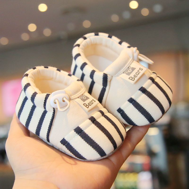 0-12Months Spring Baby Shoes Toddler Soft Cotton Floor Shoes Boys Girls Soft Anti-slip Walking Indoor Home Kids Shoe