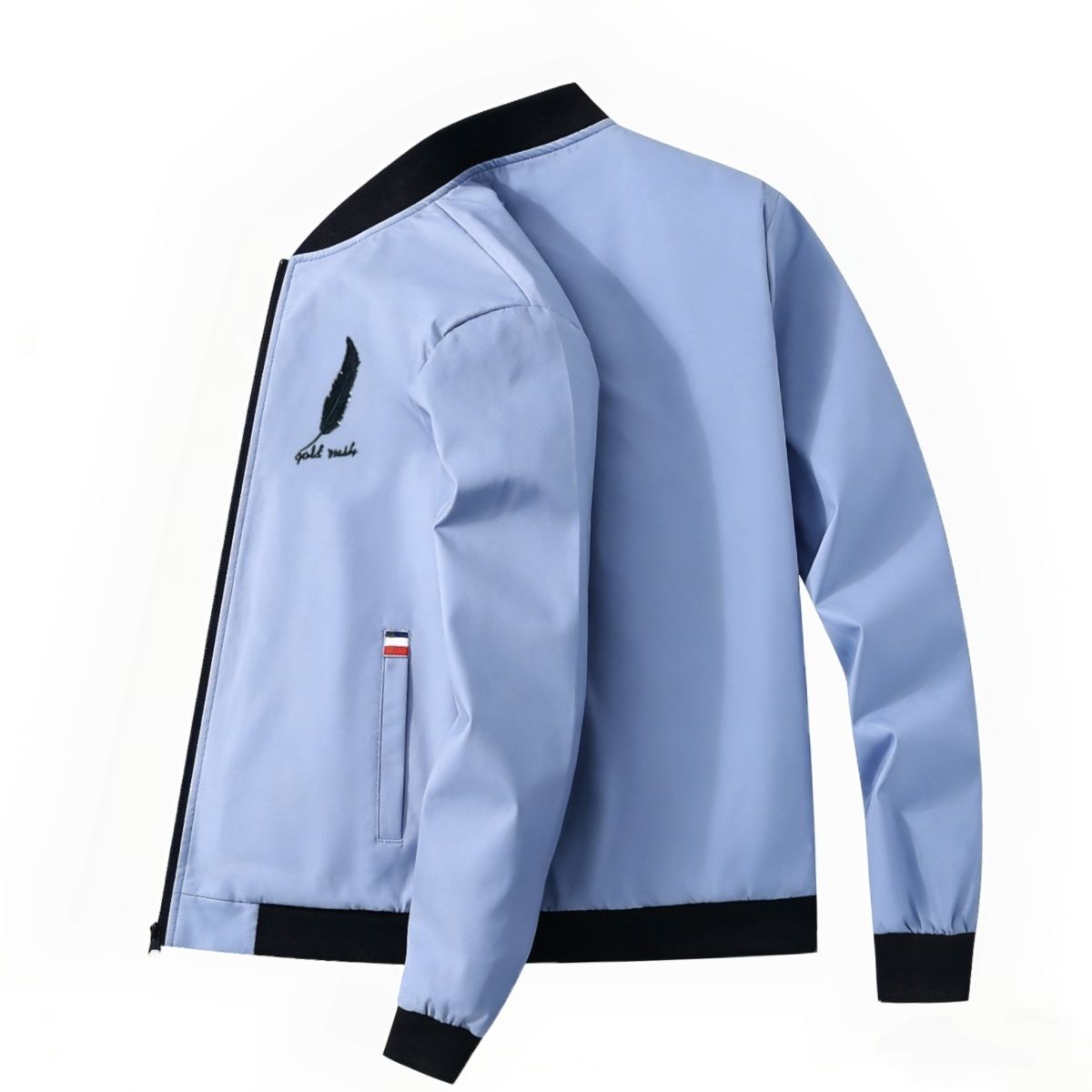 Men's Jacket Autumn Thin Long Sleeve Baseball Uniform Windproof Cycling Jacket Solid Zipper Casual Jacket