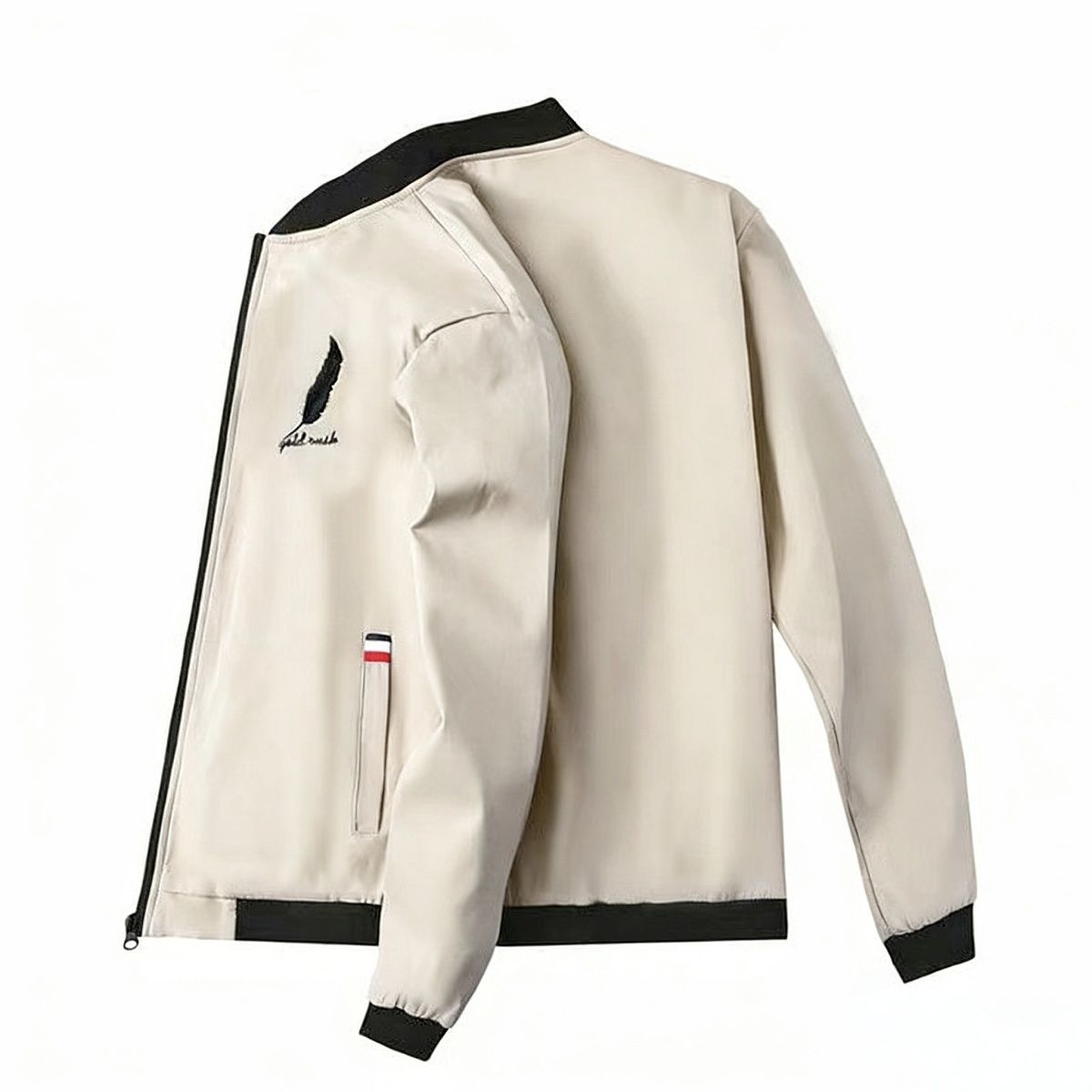 Men's Jacket Autumn Thin Long Sleeve Baseball Uniform Windproof Cycling Jacket Solid Zipper Casual Jacket