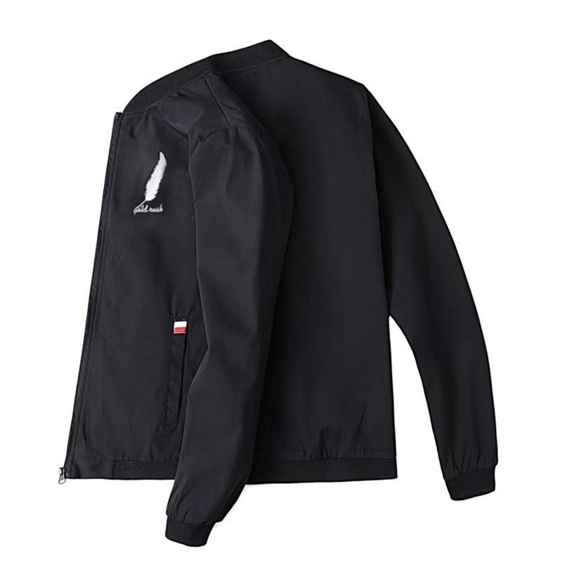 Men's Jacket Autumn Thin Long Sleeve Baseball Uniform Windproof Cycling Jacket Solid Zipper Casual Jacket