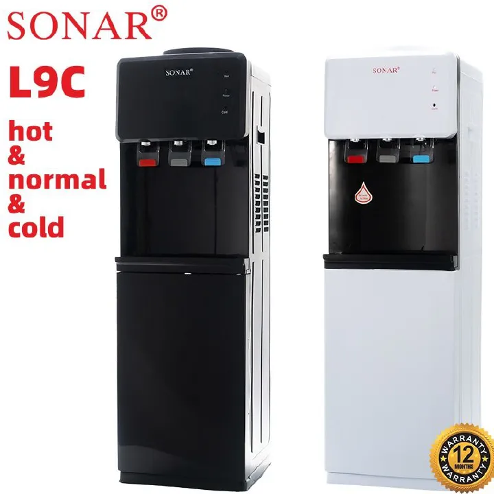 【New Arrival】Sonar Top Loading Hot & Cold & Normal Business Water Dispenser Freestanding Water Cooler SR-L9C  Style Meets Hydration Available in Sleek White & Bold Black Stay refreshed all day