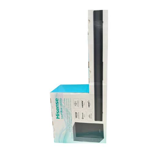 Hisense soundbar HS1800 2.1CH SOUNDBAR WITH WIRELESS SUBWOOFER  Woofer Bluetooth Speaker Remote 140watts power output