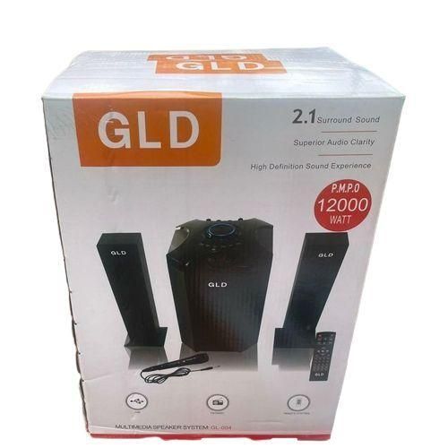 Gld GL-004 2.1CH Subwoofer Speaker System + Mic 12000W - Black + FREE DELIVERY COUNTRYWIDE TODAY