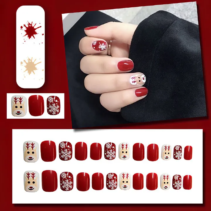 Manicure Fake nail nail sticker Nail patch Nail wear nail removable nail sticker Finished product can be reused