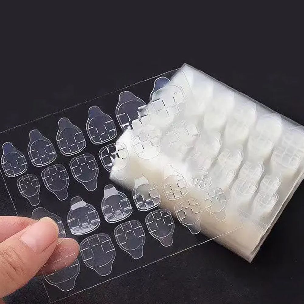 5 Sheets 120pcs/10 Sheets 240pcs/20 Sheets480pcs  double-sided jelly glue false nails art tape sticker DIY tips false nails gel makeup tools