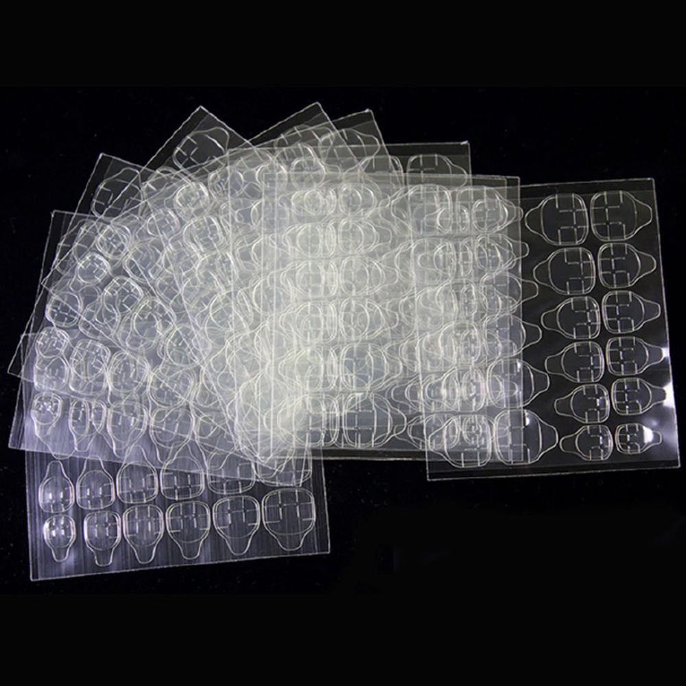 5 Sheets 120pcs/10 Sheets 240pcs/20 Sheets480pcs  double-sided jelly glue false nails art tape sticker DIY tips false nails gel makeup tools