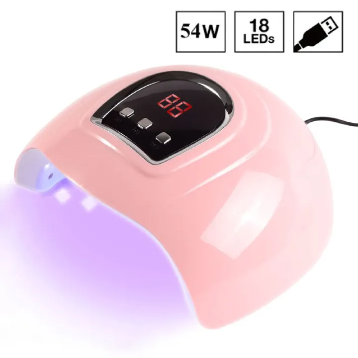 54w Nail Light Mini Grill Light USB electric nail tool with plug nail light Therapy light dryer Nail drying lamp