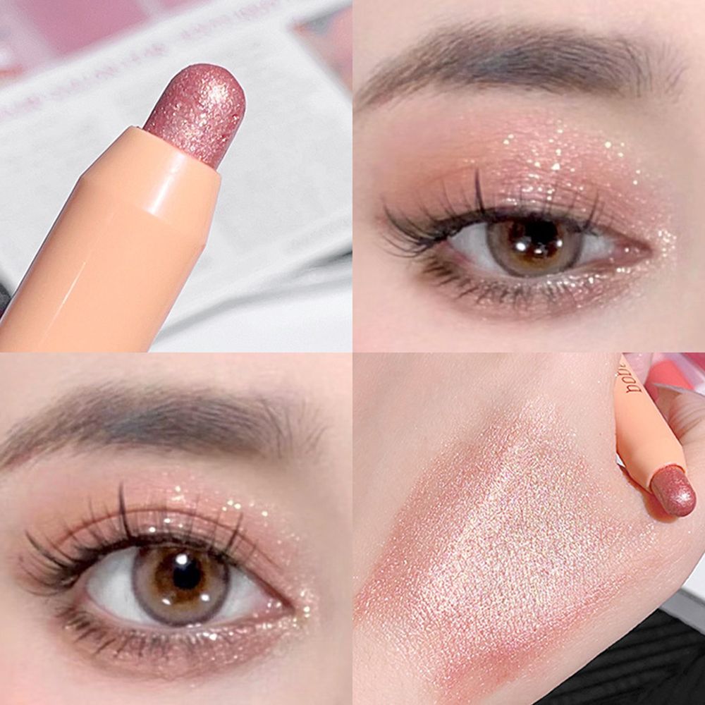 A touch of molded Lazy highlighter eyeshadow Brightening Pen Pearl Fine Flash brightening Sleeper Silkworm 3-in-1 Diamond Eye