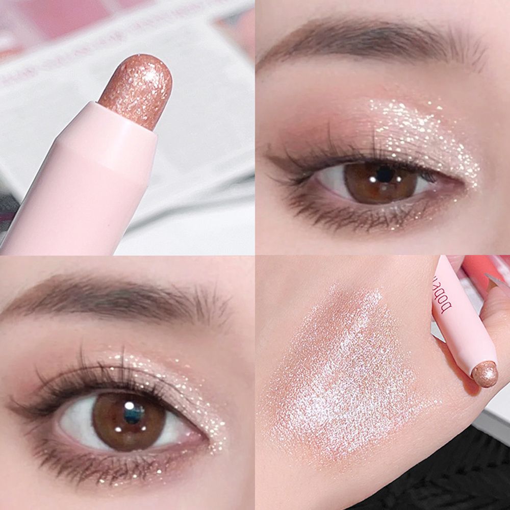 A touch of molded Lazy highlighter eyeshadow Brightening Pen Pearl Fine Flash brightening Sleeper Silkworm 3-in-1 Diamond Eye