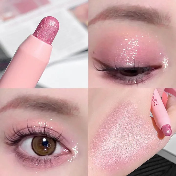 A touch of molded Lazy highlighter eyeshadow Brightening Pen Pearl Fine Flash brightening Sleeper Silkworm 3-in-1 Diamond Eye