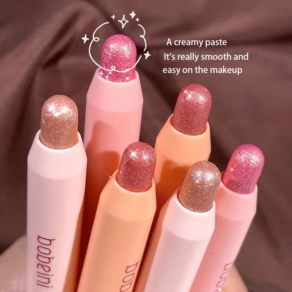 A touch of molded Lazy highlighter eyeshadow Brightening Pen Pearl Fine Flash brightening Sleeper Silkworm 3-in-1 Diamond Eye