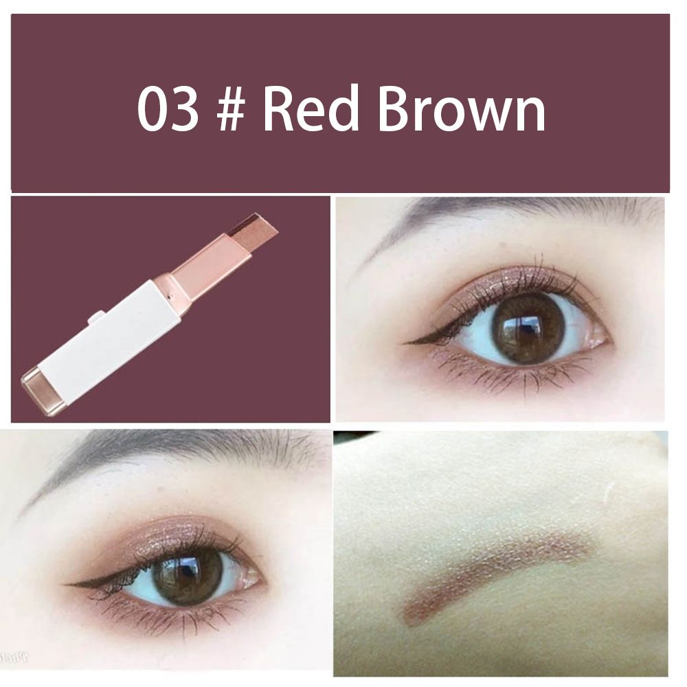 Clearance Sale Double color eye shadow pumpkin earth color matte gold glitter eye shadow plate student waterproof