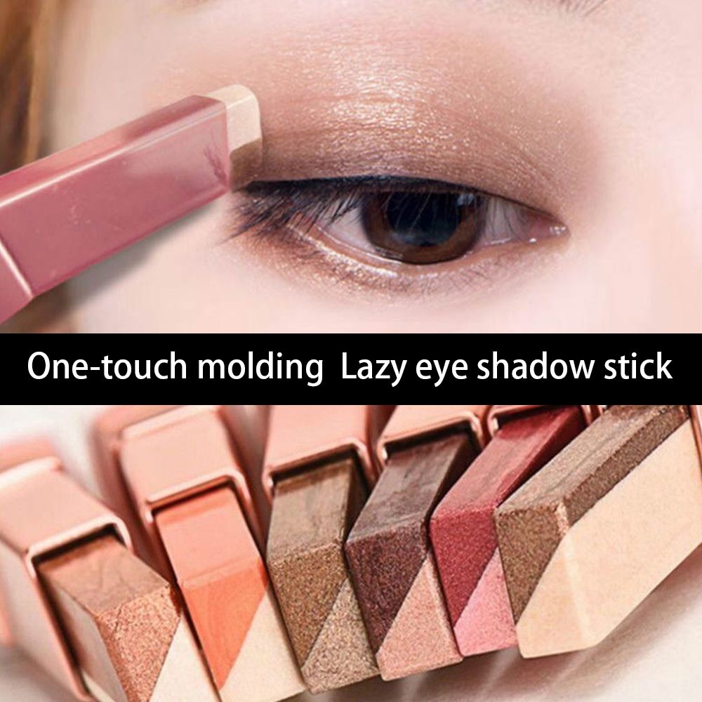 Clearance Sale Double color eye shadow pumpkin earth color matte gold glitter eye shadow plate student waterproof