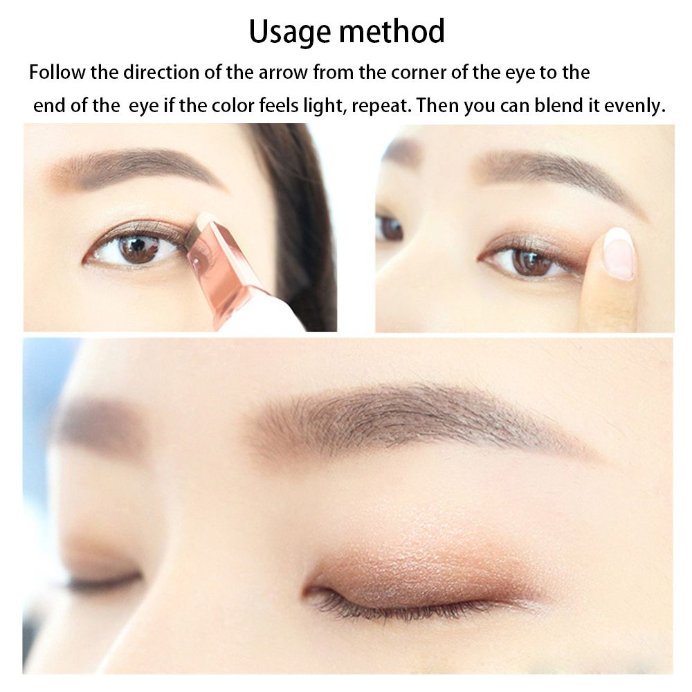 Clearance Sale Double color eye shadow pumpkin earth color matte gold glitter eye shadow plate student waterproof