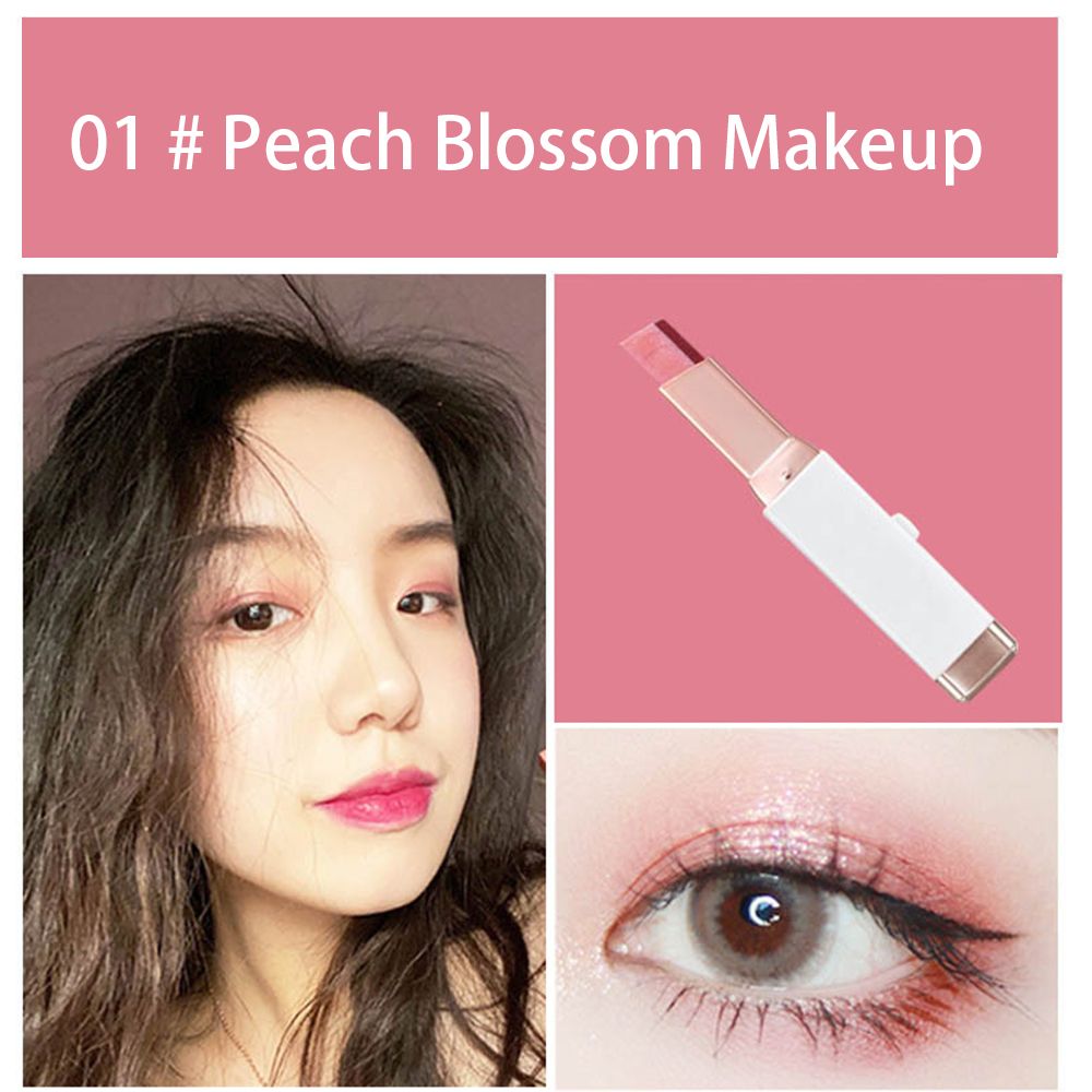 Clearance Sale Double color eye shadow pumpkin earth color matte gold glitter eye shadow plate student waterproof