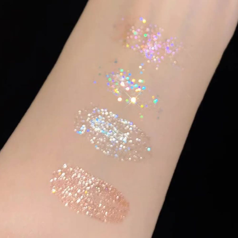 Clearance Sale One tear Liquid Eyeshadow Glitter Glitter Highlighter Liquid Waterproof Pearlescent Brightening Sleeper Silkworm Eyeshadow tray